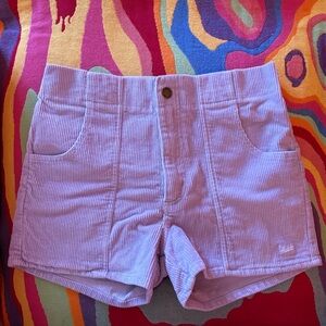 Hammies Brand Lilac Lavender Purple Corduroy Shorts
